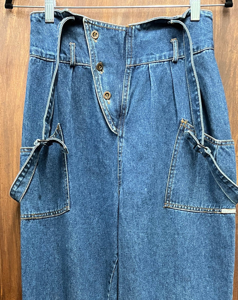 1990s PANTS-OVERALLS- Jordache- denim w/ suspenders – Kiki stash Collection