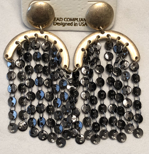 Black Chandelier Earrings