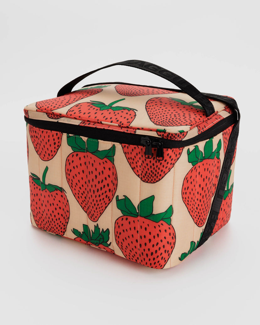Puffy Cooler Bag in Strawberry