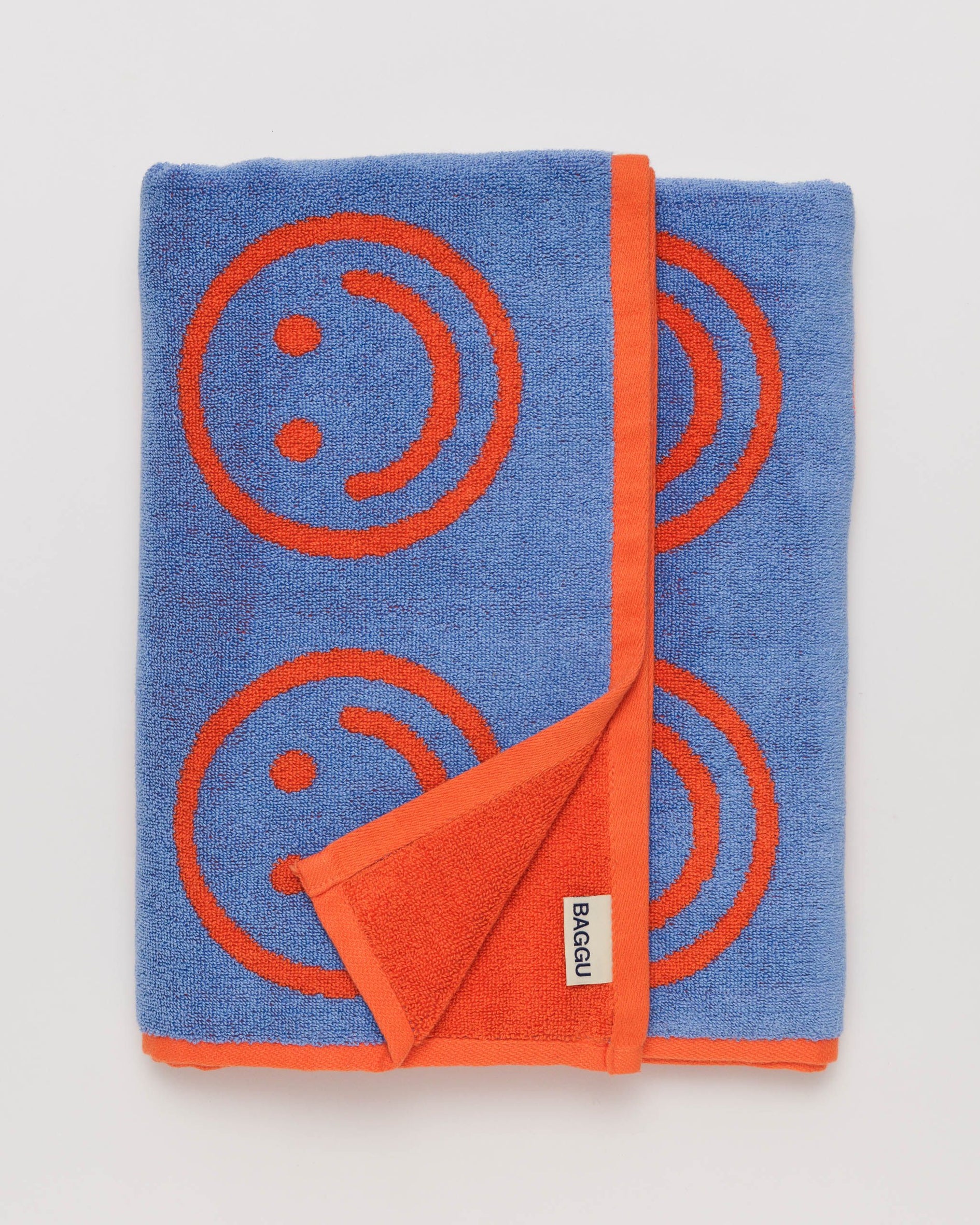 Square Towel with Hanging Loop - Blue - The Foundry Home Goods