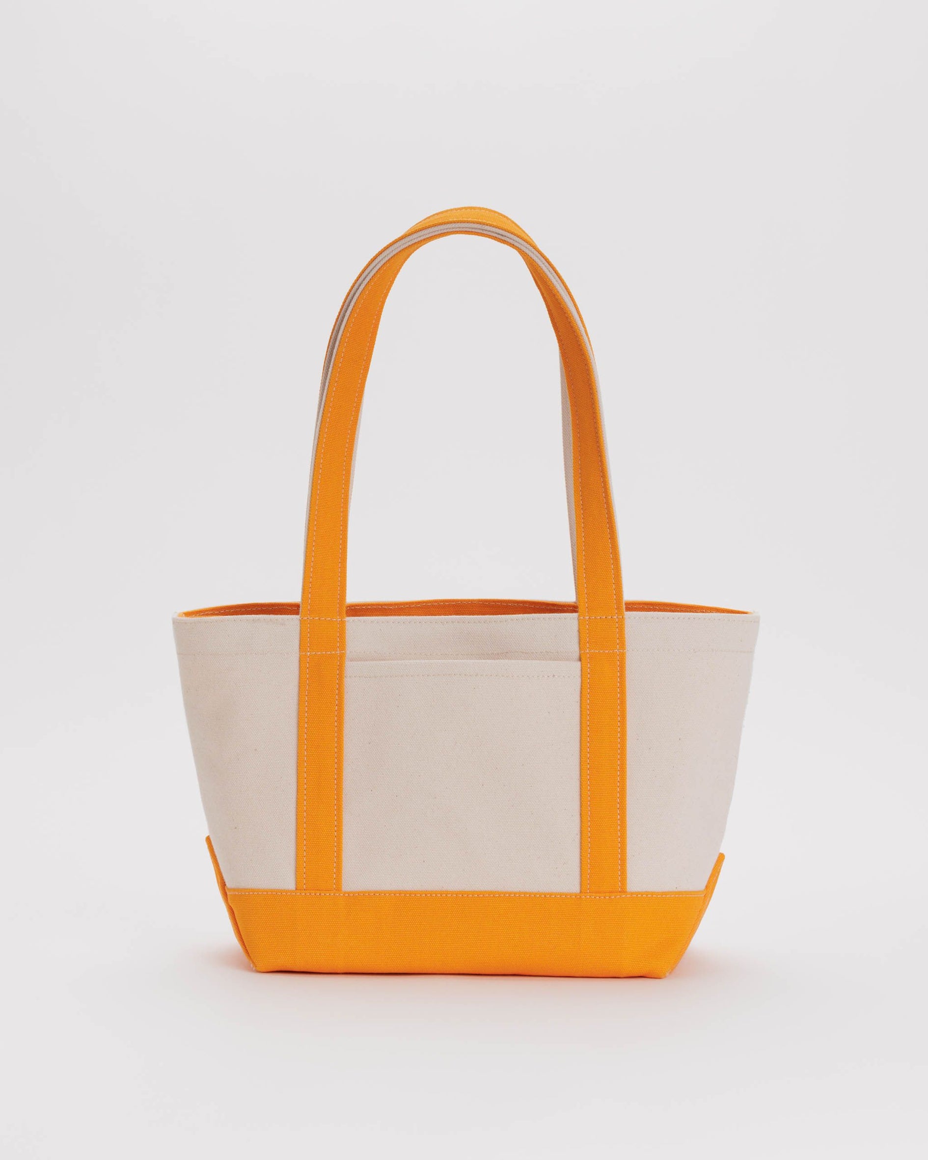 Small Heavyweight Canvas Tote - Tangerine