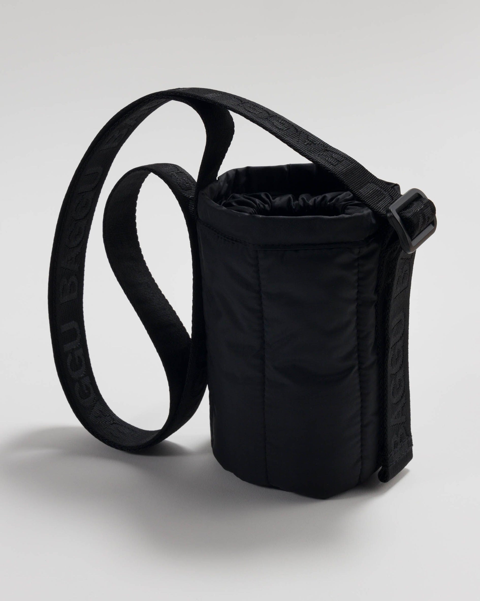 Puffy Water Bottle Sling - Black