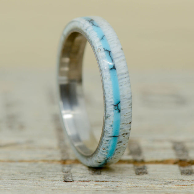 Antler & Offset Turquoise – Stone Forge Studios