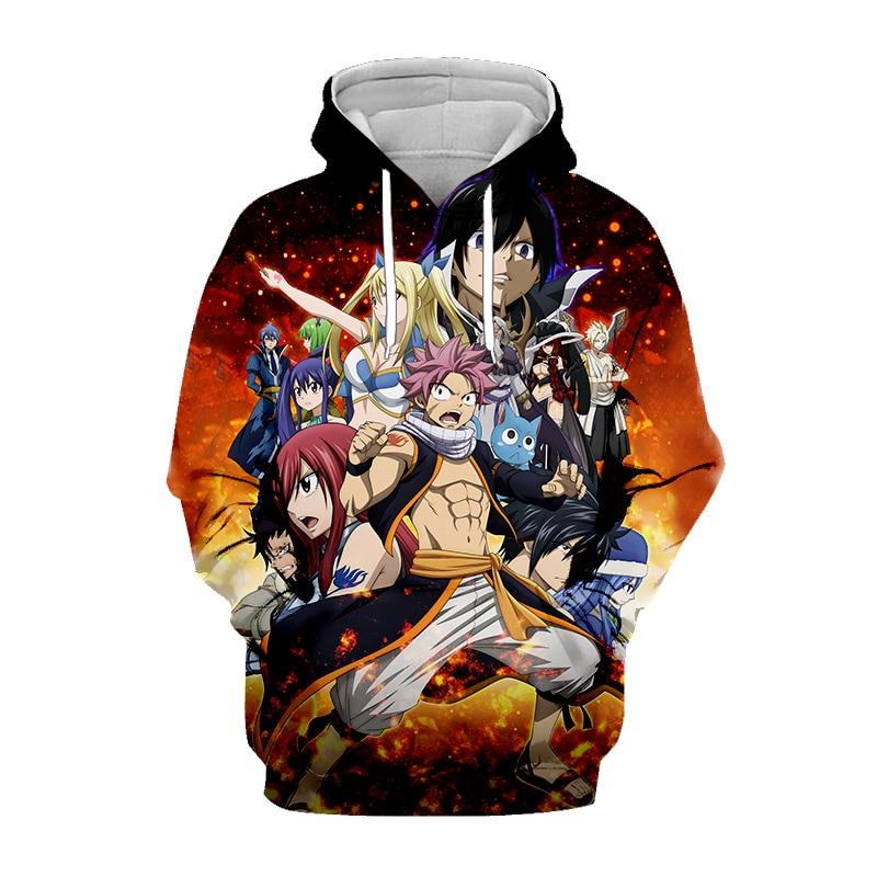 Fairy Tail Hoodie 3d Cute Pullover Anime Hoodie A4237 - roblox anime jacket