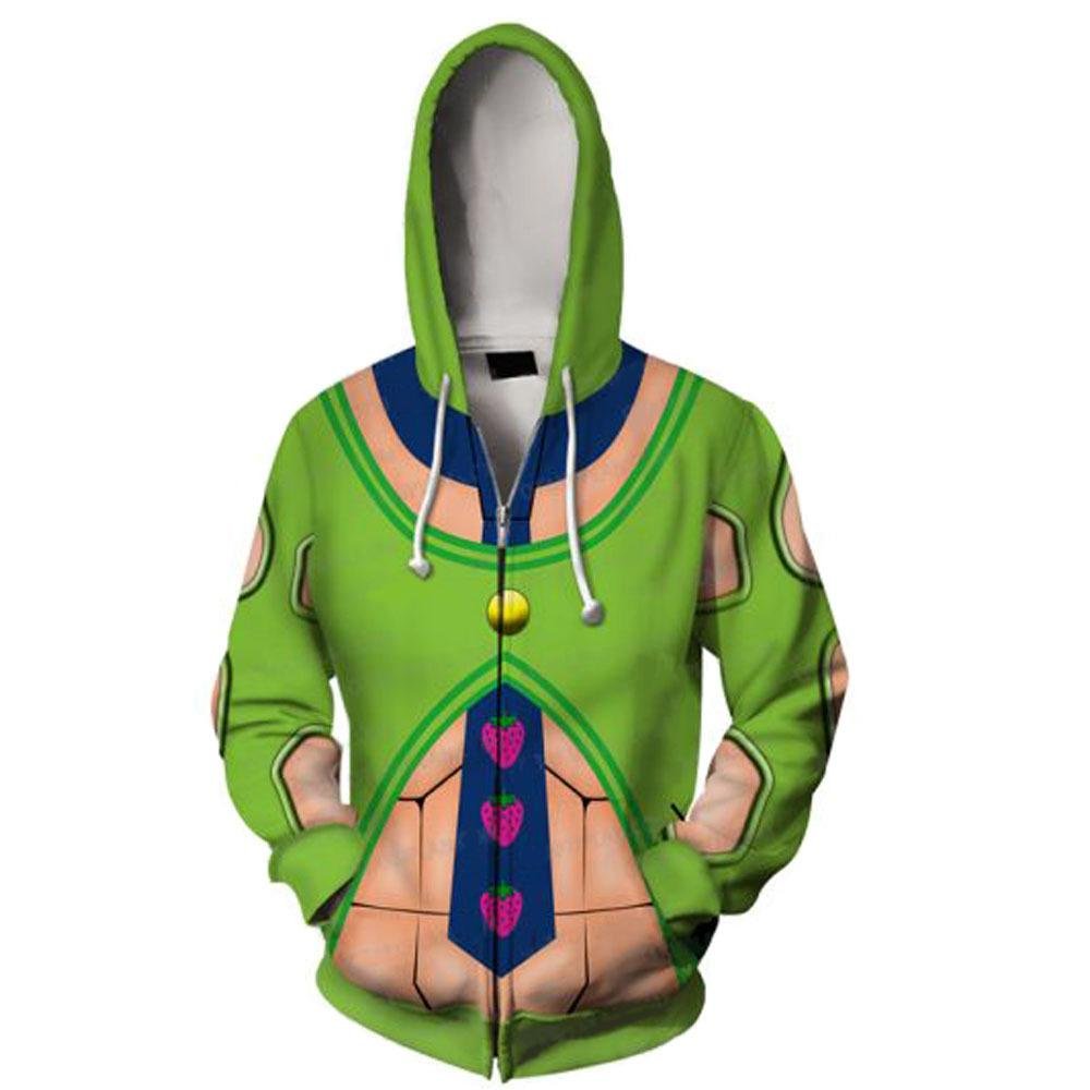 Jojo S Bizarre Adventure Hoodie Thin Hoodies Casual Zipper Coat Outfit Boys Mens Hoodie - jojo's bizarre adventure roblox clothing