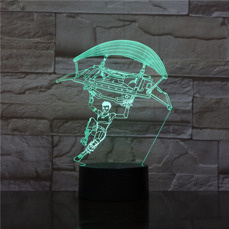 fortnite enfant battle royale usb 3d led night light rbg touch sensor nachtlicht led fornite game table lamp - enfant fortnite