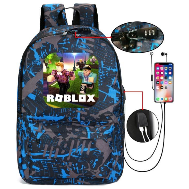 Roblox Backpack Anti Theft Usb Charging Student Schoolbag With Password Lock - rexture backpack roblox