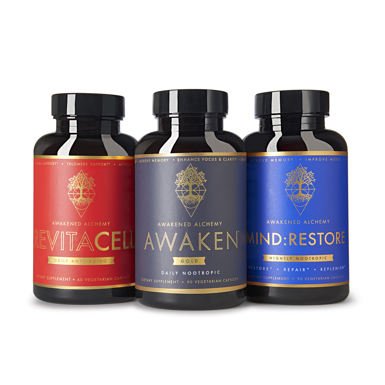 REVITACELL + AWAKEN GOLD + MIND:RESTORE - Awakened Alchemy product image