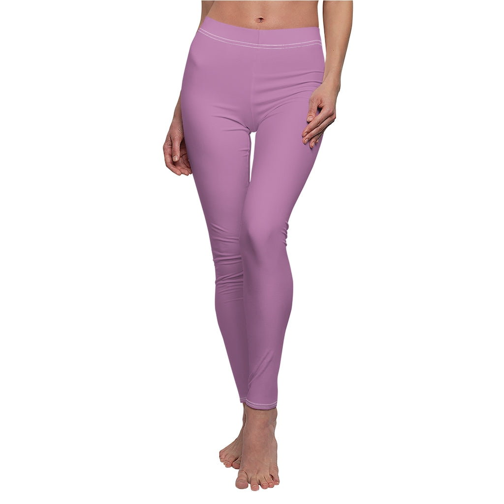 Ribbed stirrup leggings - Light purple - Ladies | H&M IN