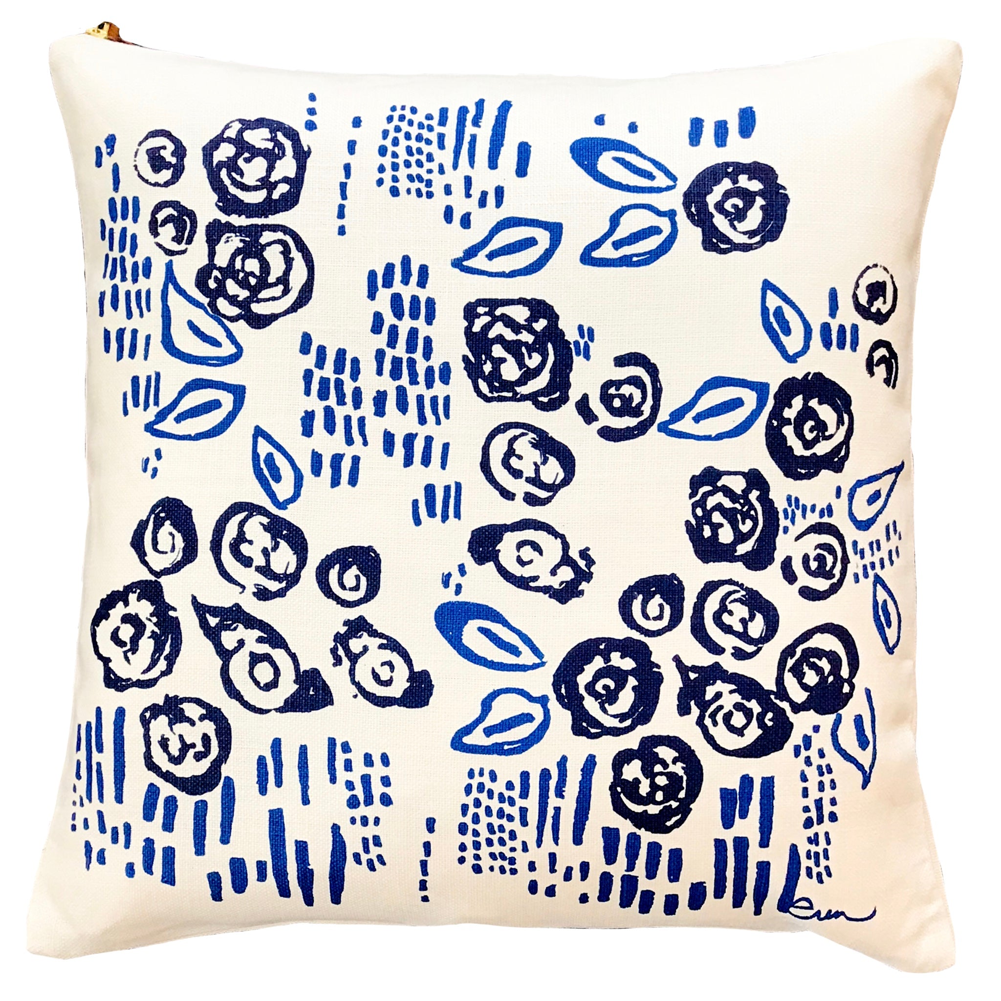 NAVY \u0026 ROYAL VIVIAN PILLOW – erin flett