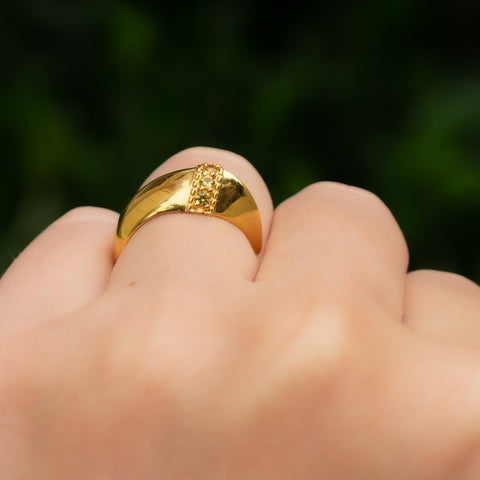 cat claw ring on finger