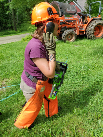 Abby chainsaw's, tractors and so much more.