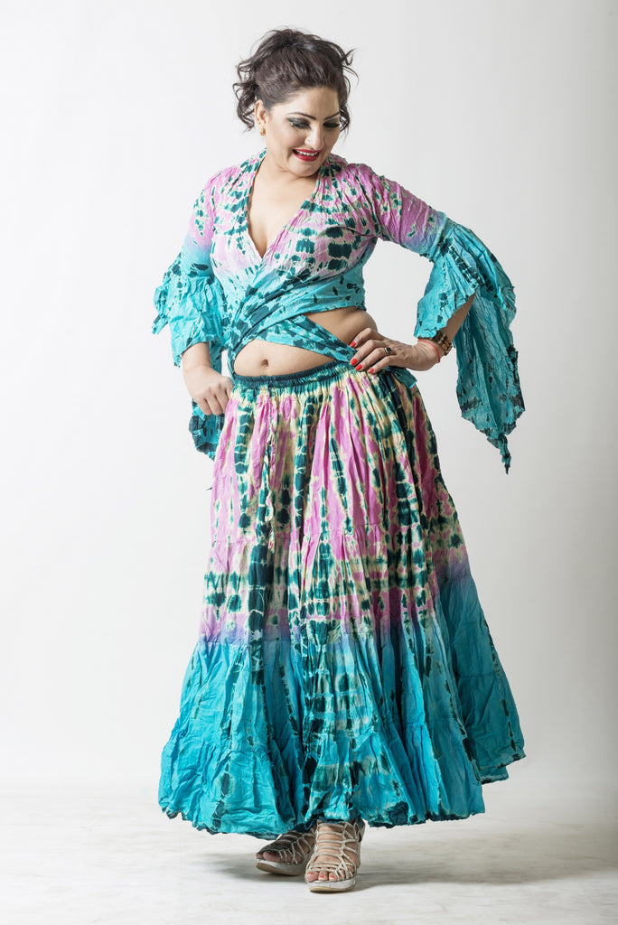 Tribal Gypsy 2 pcs Set turquoise/pink – Senoritas-tribal-designs