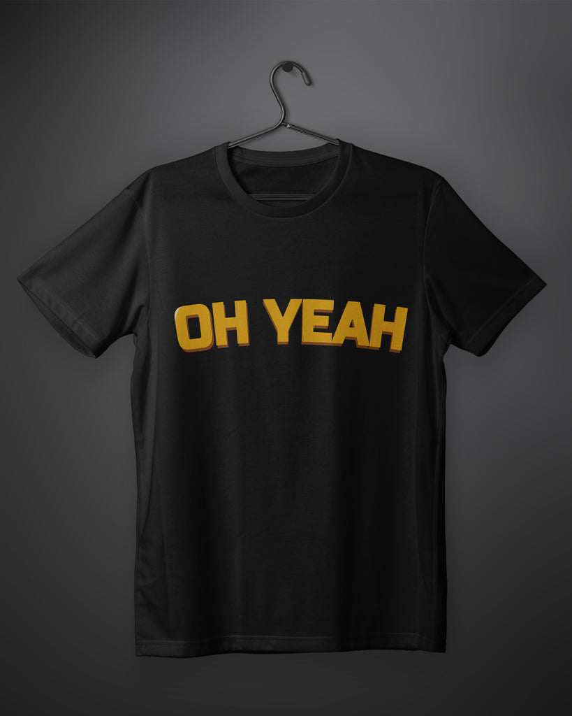 Oh Yeah - Black T-Shirt – youthiapa