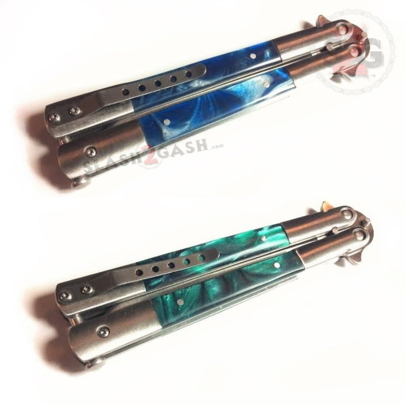 droppoint green balisong