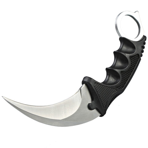 CSGO Karambit Counter Strike Tactical Claw Neck Knife w/ Sheath - Silv ...