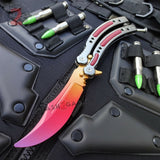 CSGO Fade Butterfly Knife TRAINER Dull Spring Latch PRACTICE Balisong
