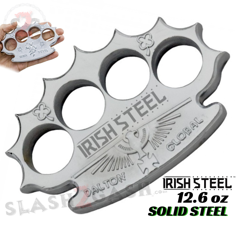 Classic Heavy Duty Belt Buckle & Paperweight - Silver Knuckles