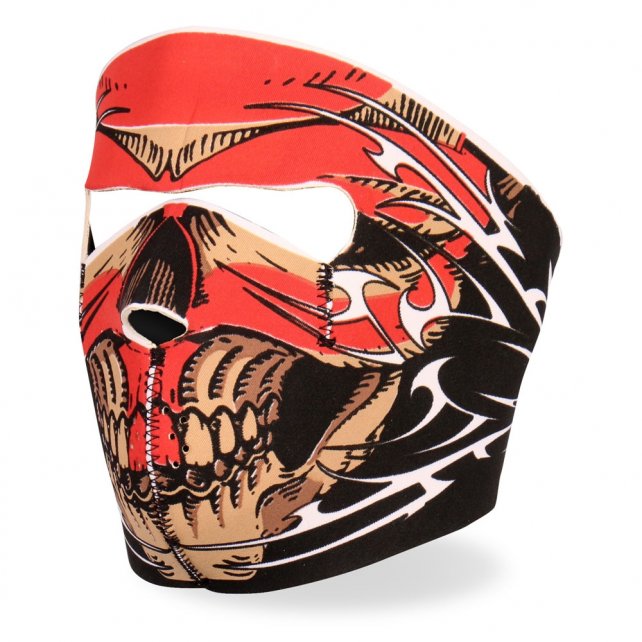 Hot Leathers Red Skull Face Neoprene Face Mask Tribal – Slash2Gash