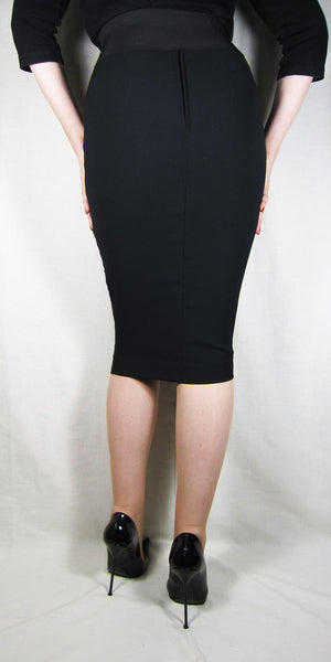 Hobble Skirt Knee Length - Crepe – The Little Black Hobble Skirt