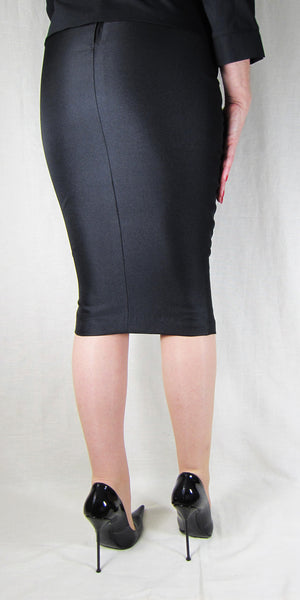 Hobble Skirt Knee Length - Suiting Twill – The Little Black Hobble Skirt