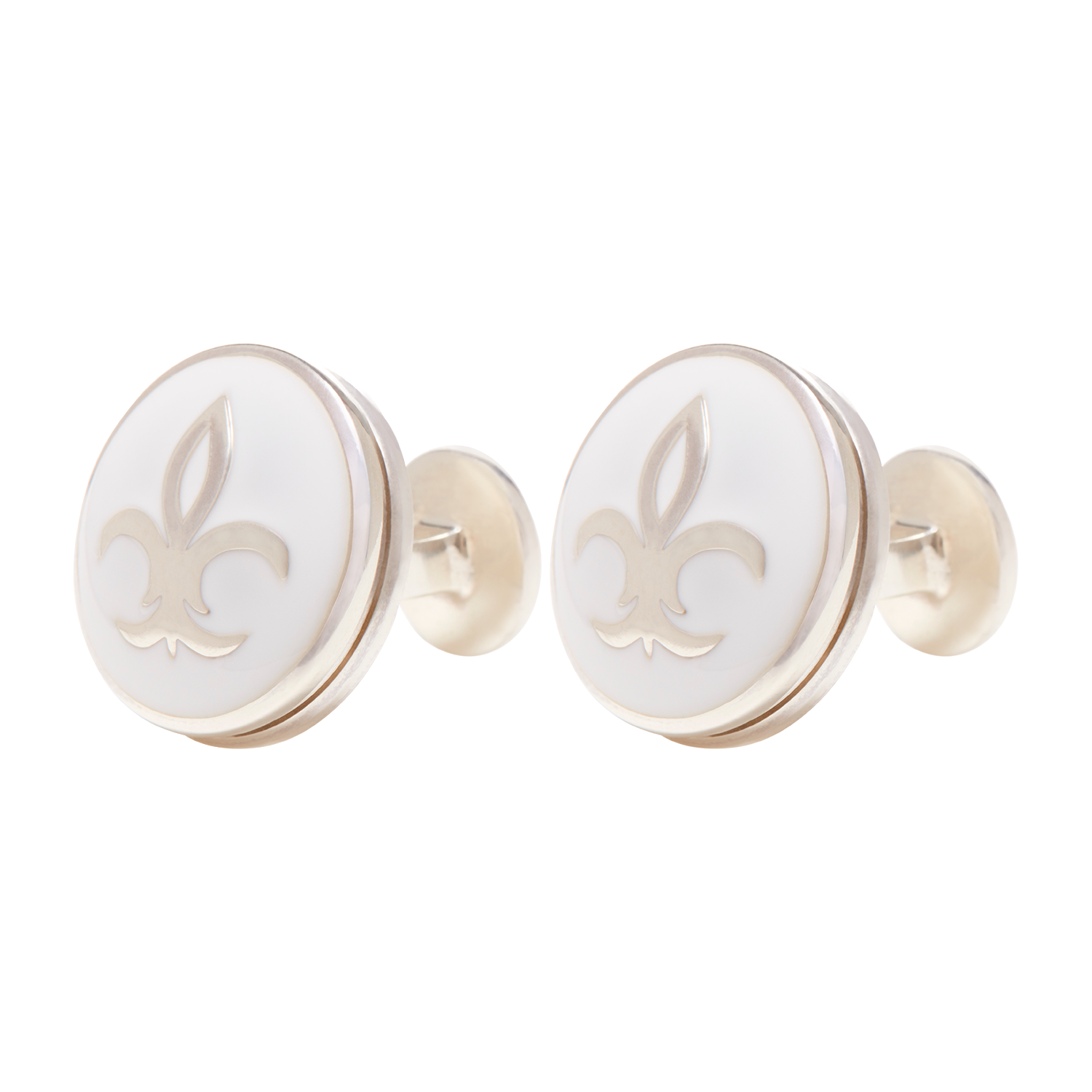 Fleur De Lys Cufflink Front x 1