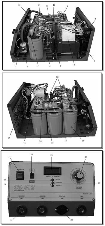 Proweld CD512 Exploded View Diagram and Parts List