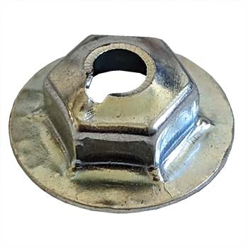 10-24 Hex Nut Washer Closed End Nickel Plated