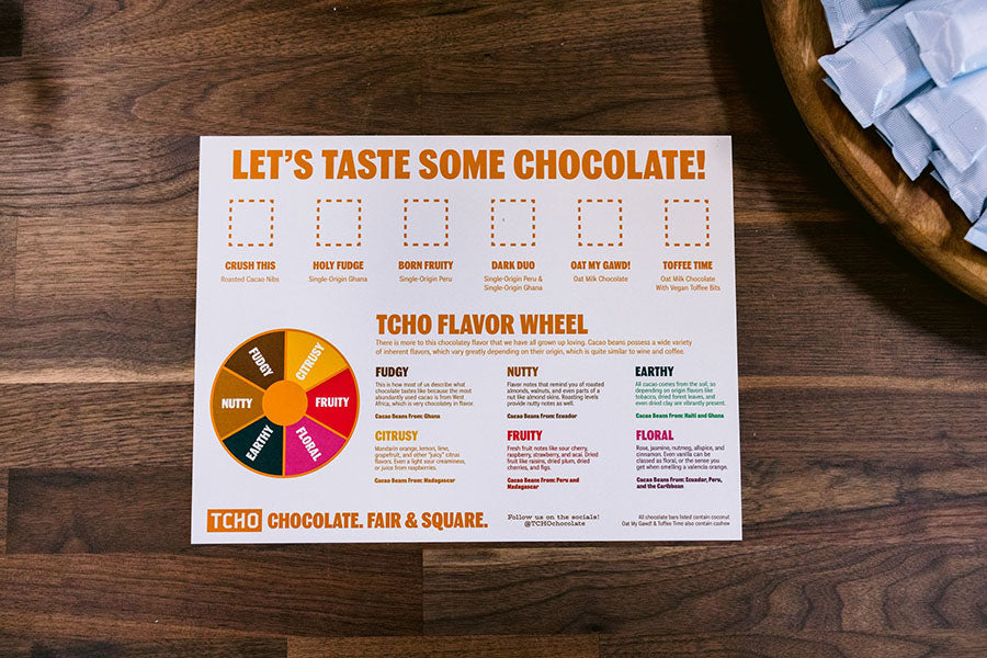 tcho chocolate flavor wheel