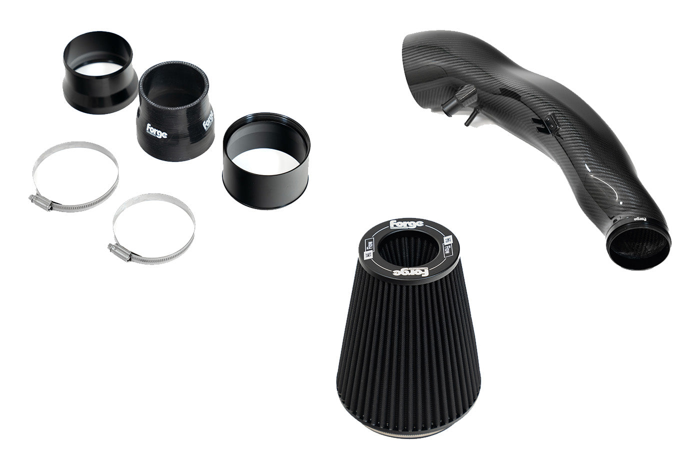 Forge Motorsport Carbon Fiber Induction Kit for 2015+ Audi RS3 (FMINDK47) parts breakdown