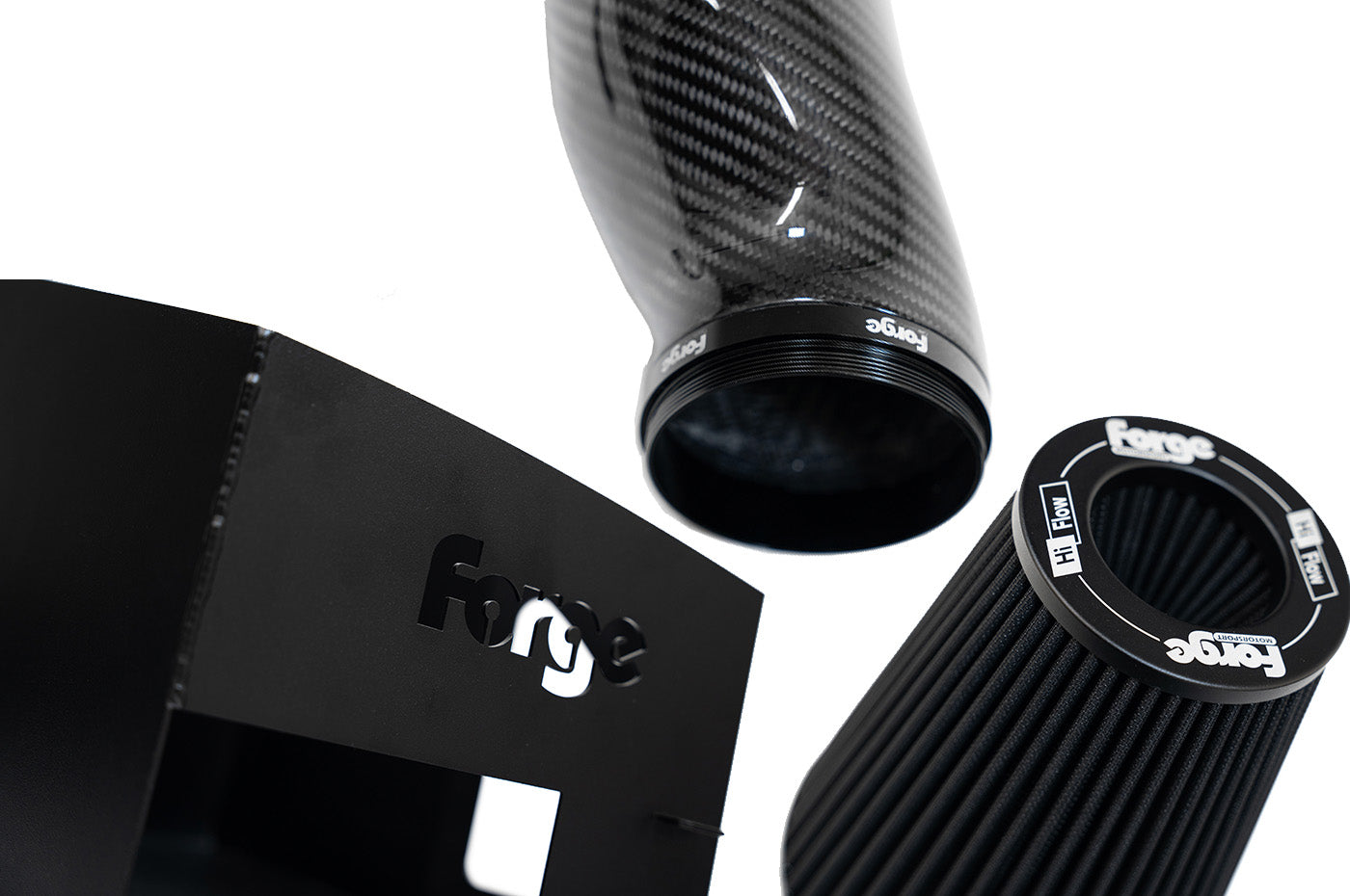Forge Motorsport Carbon Fiber Induction Kit for 2015+ Audi RS3 (FMINDK47) parts breakdown