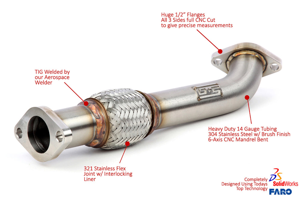 GrimmSpeed HiFlow Exhaust Manifold Crosspipe for 06-07 WRX