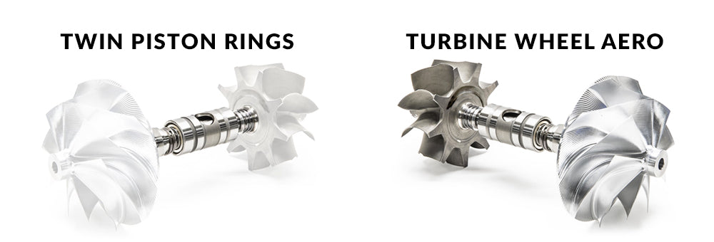 Twin Piston Rings and Turbine Wheel Aero