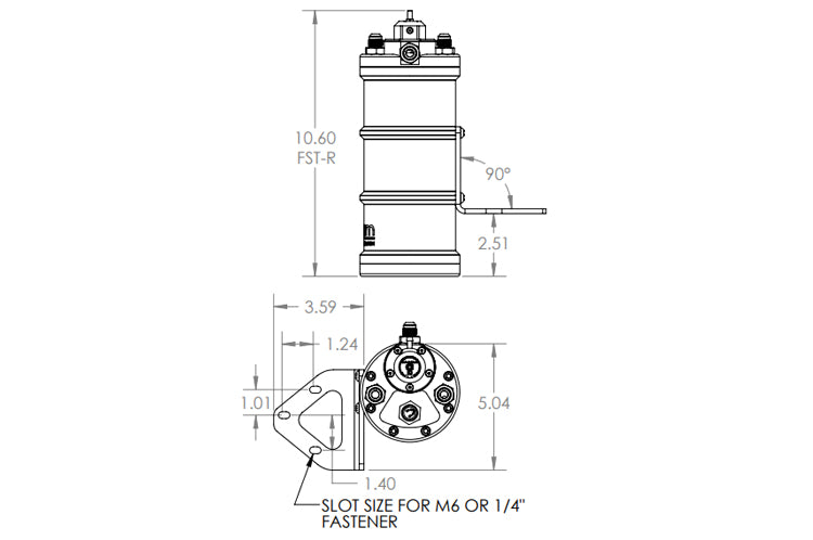 Radium FST Mounting Bracket (Frame Rail Mount) (13-0011)