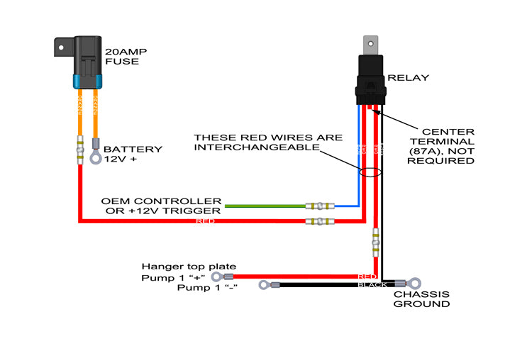 Radium DIY Wiring Kit for Single Fuel Pump (17-0031)