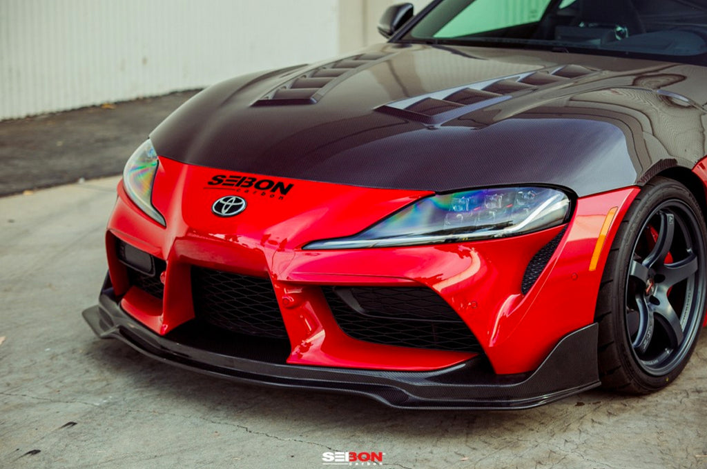 FL20TYSUPMB Seibon Supra GR Carbon Fiber MB Style Front Lip