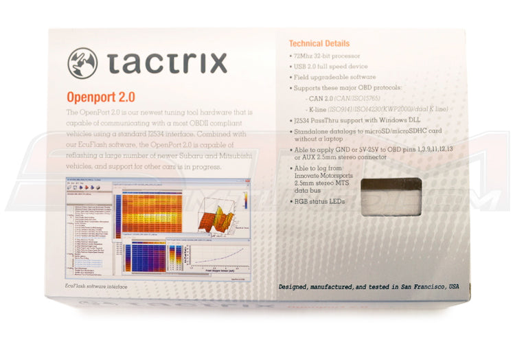does tactrix openport 2.0 work with evo 8