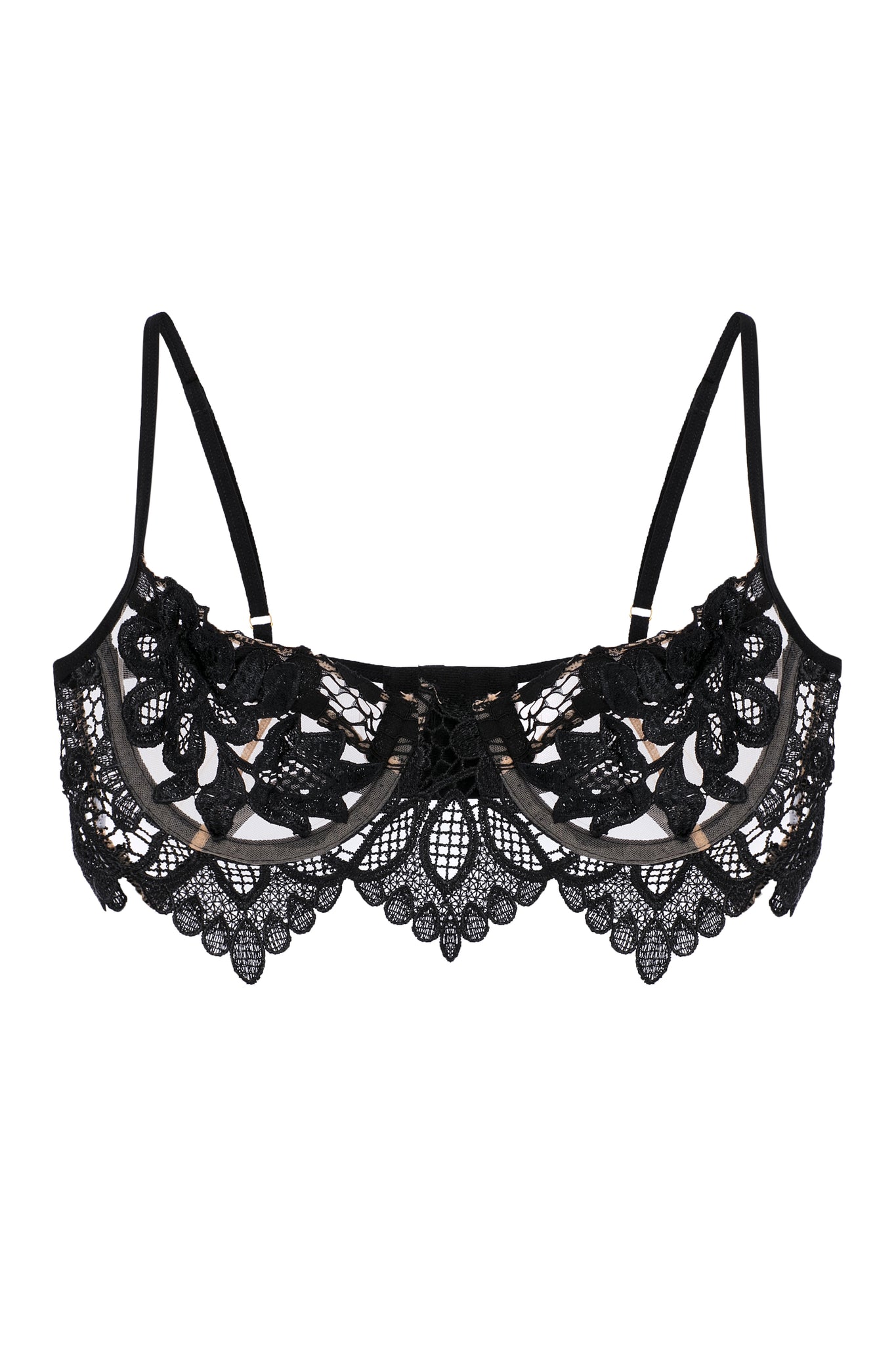 Lace Bralette & High-Waisted Set - Black – Aporei