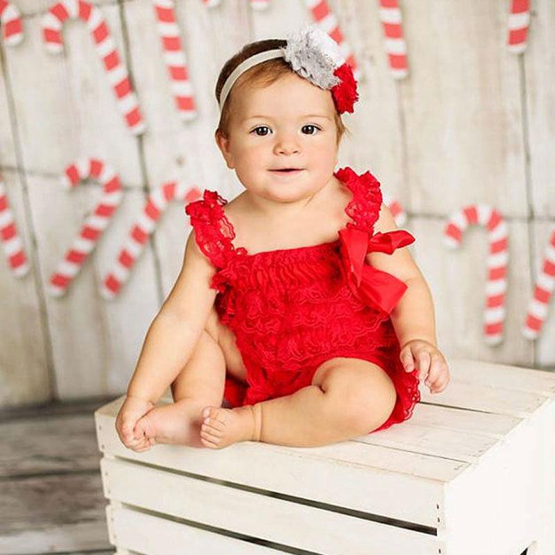 lace ruffle romper baby