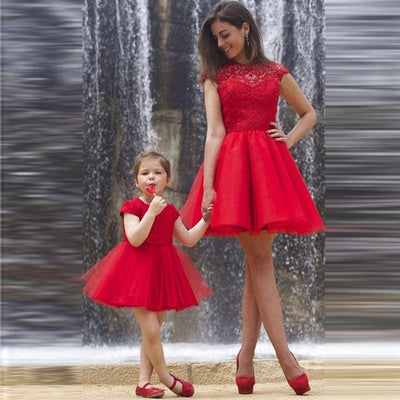 mother daughter matching dress