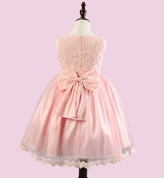 Newborn Baby Girl Wedding Birthday Christening Ball Gown Lace Tutu Dre ...