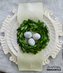 6" preserved boxwood wreath