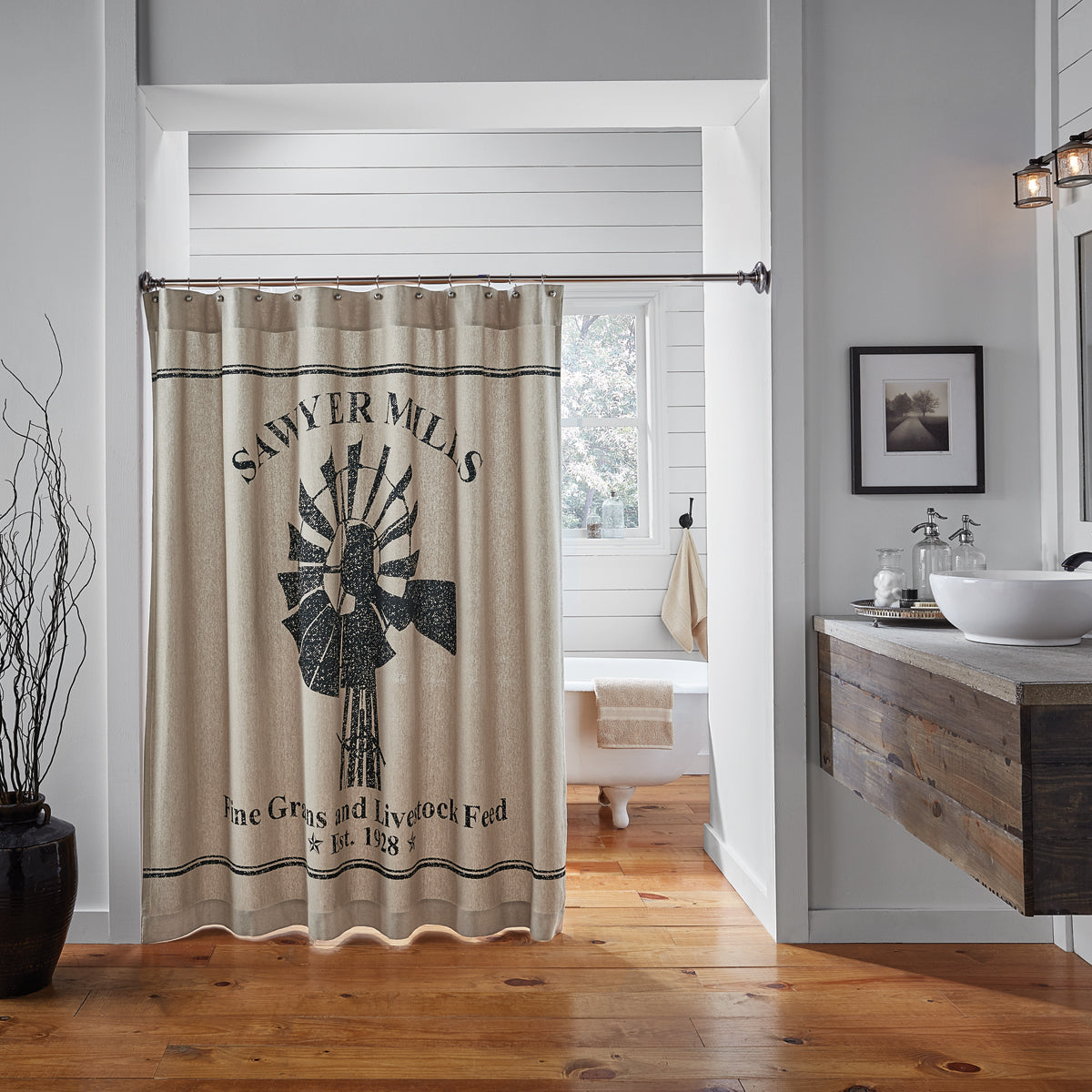  Farmhouse Bathroom Decor Shower Curtain Info