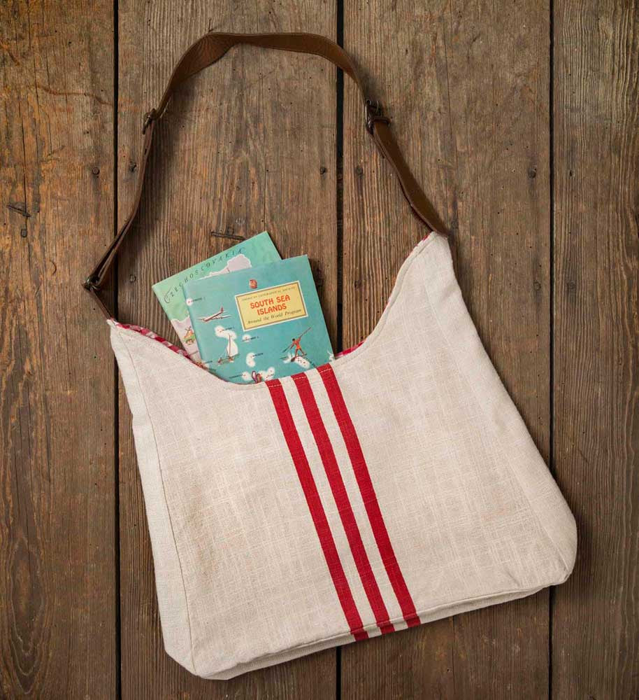 Red Stripe Linen Tote Bag – Emory Valley Mercantile