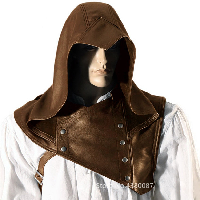 Medieval Ranger Leather Mantle Hood – The Medieval Store