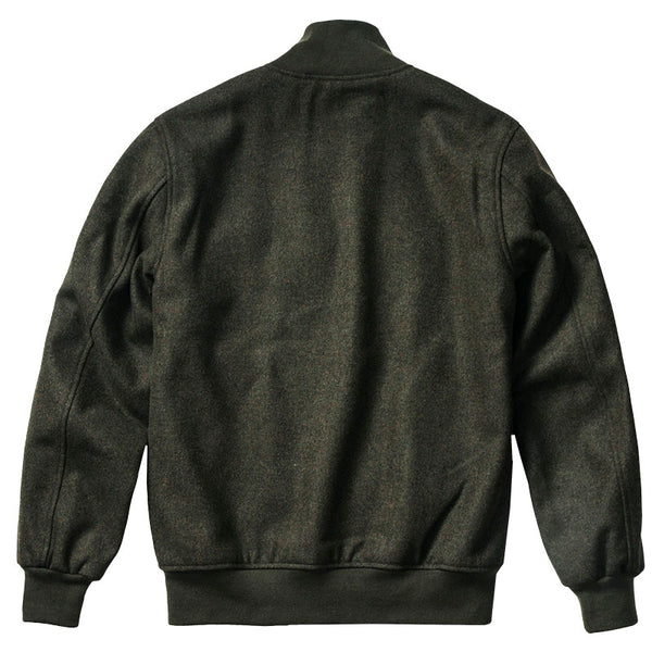 Wool Jacket Vintage Style Army Men Short Coat Woolen Heather Yarn Fron ...