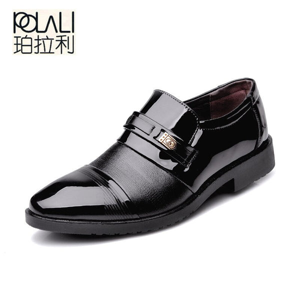 POLALI Brand High Quality Leather Shoes Men,Wedding Shoe,Men Dress Sho ...