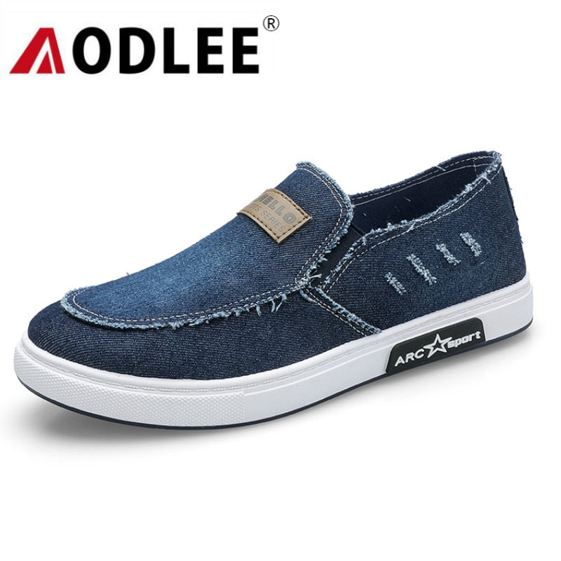 AODLEE Fashion Denim Men Canvas Shoes 2019 Spring Light Men Sneakers S ...