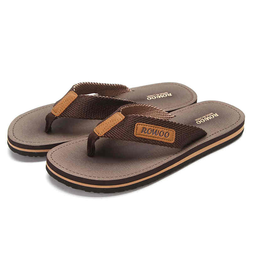 Casual Slippers Men Shoes Summer Flipflops Shoes Beach Sandals Male So ...