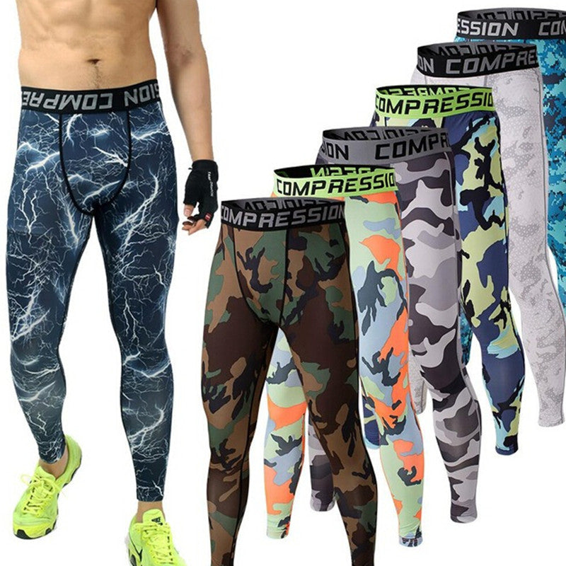 mens camo compression pants